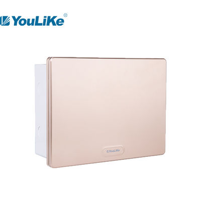 Flush Mount Papan Distribusi Listrik MCB Domestik Dengan Penutup Emas