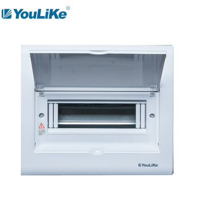 White Flush Mount 10 Way MCB Box, Kotak Distribusi PC Anti Deformasi