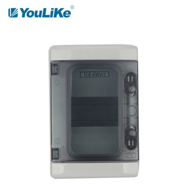 IP65 Waterproof 4 Way Junction Box, 4 Pole MCB Enclosure Box Outdoor