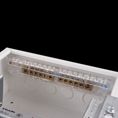 7 Way Single Phase Metal Enclosure Papan Distribusi Daya Sirkuit Listrik Untuk Indoor