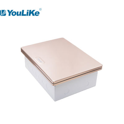 Flush Mount Papan Distribusi Listrik MCB Domestik Dengan Penutup Emas