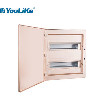 Flush Mount Papan Distribusi Listrik MCB Domestik Dengan Penutup Emas