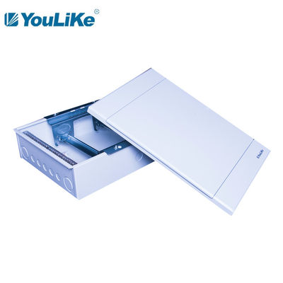 Indoor 30 Way Plastic Circuit Breaker Box Papan Distribusi Listrik Pintu Putih