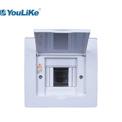 Plastik ABS Pintu MCB Kotak Distribusi Listrik 4 Way Consumer Unit Indoor