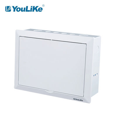 400V Flush Mounted Plastic MCB Box 12 Way Logam Tegangan Rendah