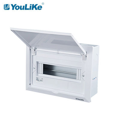 400V Flush Mounted Plastic MCB Box 12 Way Logam Tegangan Rendah