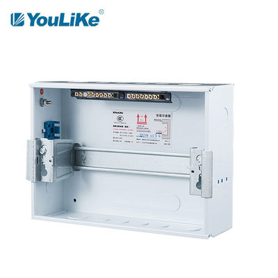 400V Flush Mounted Plastic MCB Box 12 Way Logam Tegangan Rendah