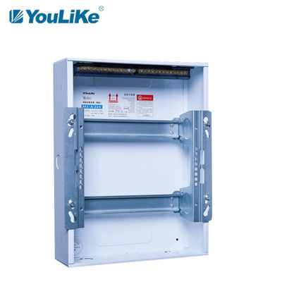 Lukisan Bubuk Putih 24 Way MCB Box Vertical Flush Mounting