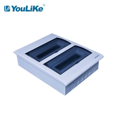 Flush Mounted Plastic MCB Box 24 Way Protection Level IP40 Distribution Board