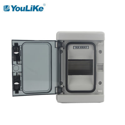 IP65 Waterproof 4 Way Junction Box, 4 Pole MCB Enclosure Box Outdoor