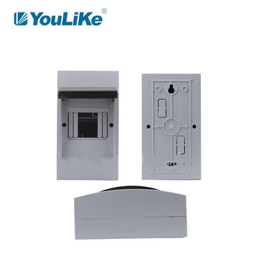 Bahan ABS IP40 Single Phase MCB Box 4 Way Penggunaan Indoor Dan Outdoor