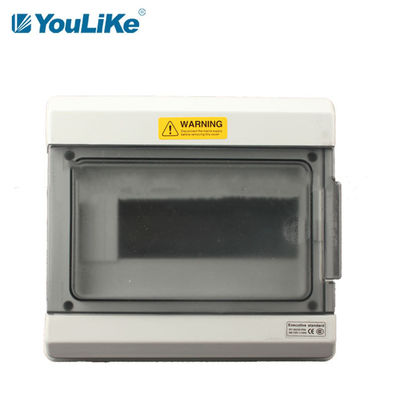 IP65 9 Way Waterproof MCB Box, Kotak Persimpangan Listrik Luar Ruangan Dengan Jendela Transparan