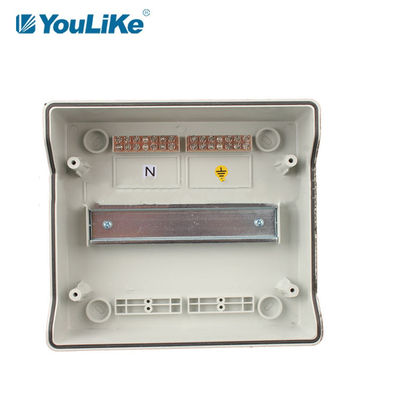 IP65 9 Way Waterproof MCB Box, Kotak Persimpangan Listrik Luar Ruangan Dengan Jendela Transparan