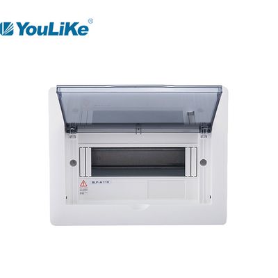 MCB 10 Way Kotak Distribusi Tenaga Listrik Din Rail Flush Mounted Outdoor