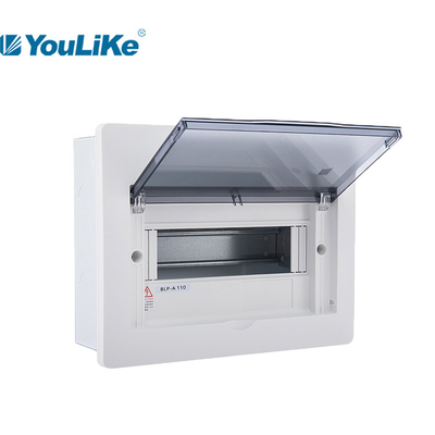 MCB 10 Way Kotak Distribusi Tenaga Listrik Din Rail Flush Mounted Outdoor