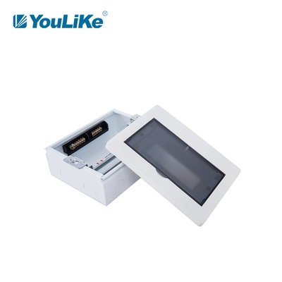 MCB 10 Way Kotak Distribusi Tenaga Listrik Din Rail Flush Mounted Outdoor