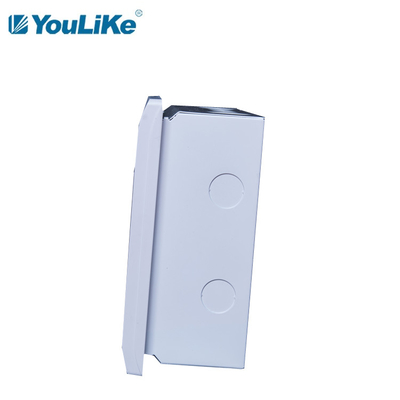 Flush Mounted IP40 12 Cara DB Kotak Distribusi Daya Tahan Air Untuk MCB