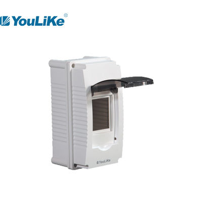 80 * 160 * 45mm Kotak MCB Plastik 2 Way Indoor PVC MCB Enclosure Box